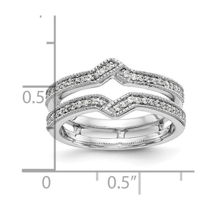 14K Weißgold Diamant-Ehering