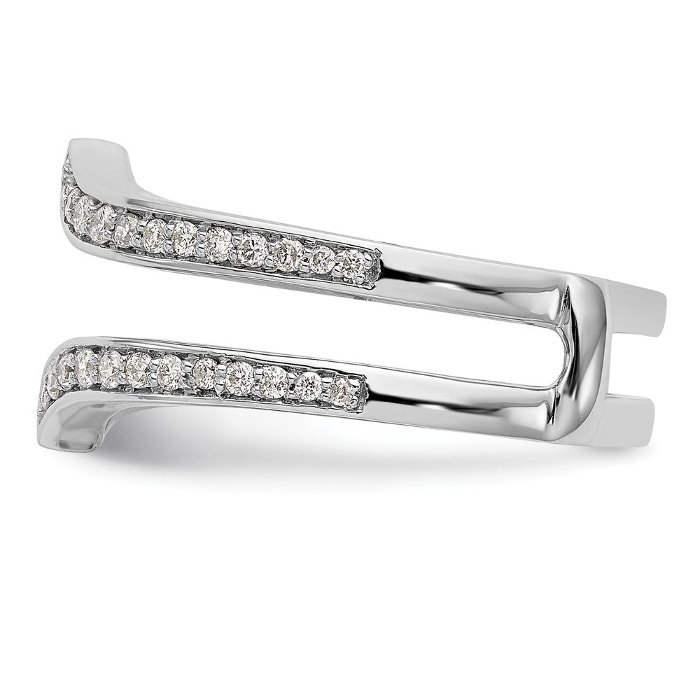 14K Weißgold Diamant-Ring