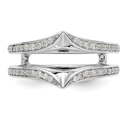 14K Weißgold Diamant-Ring