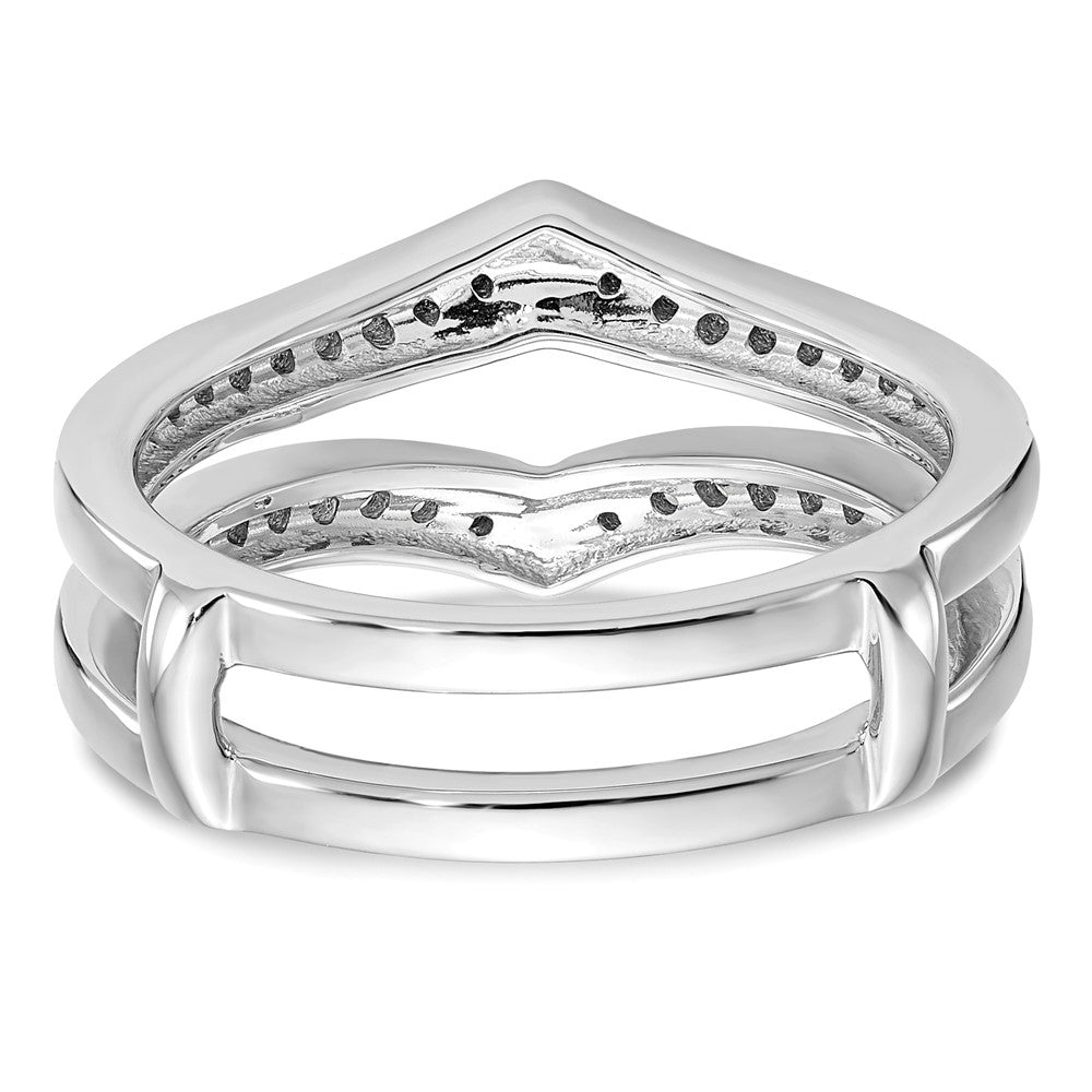 14K Weißgold Diamant-Ring
