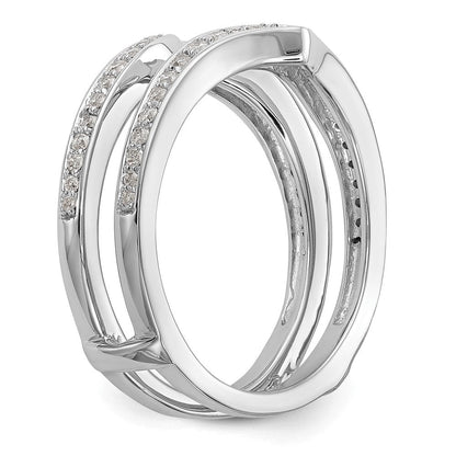 14K Weißgold Diamant-Ring
