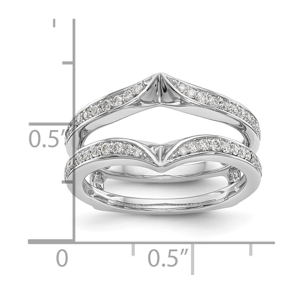 14K Weißgold Diamant-Ring