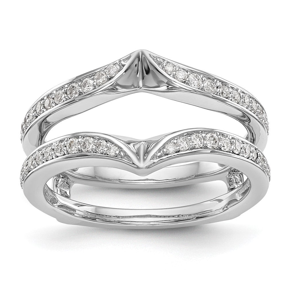 14K Weißgold Diamant-Ring