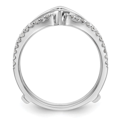 14K Weißgold Diamant-Ehering