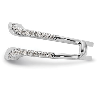 14K Weißgold Diamant-Ehering