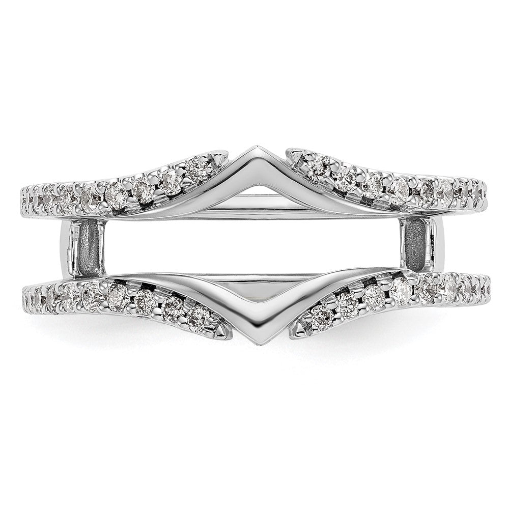 14K Weißgold Diamant-Ehering