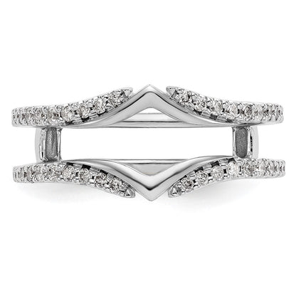 14K Weißgold Diamant-Ehering