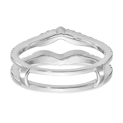 14K Weißgold Diamant-Ehering