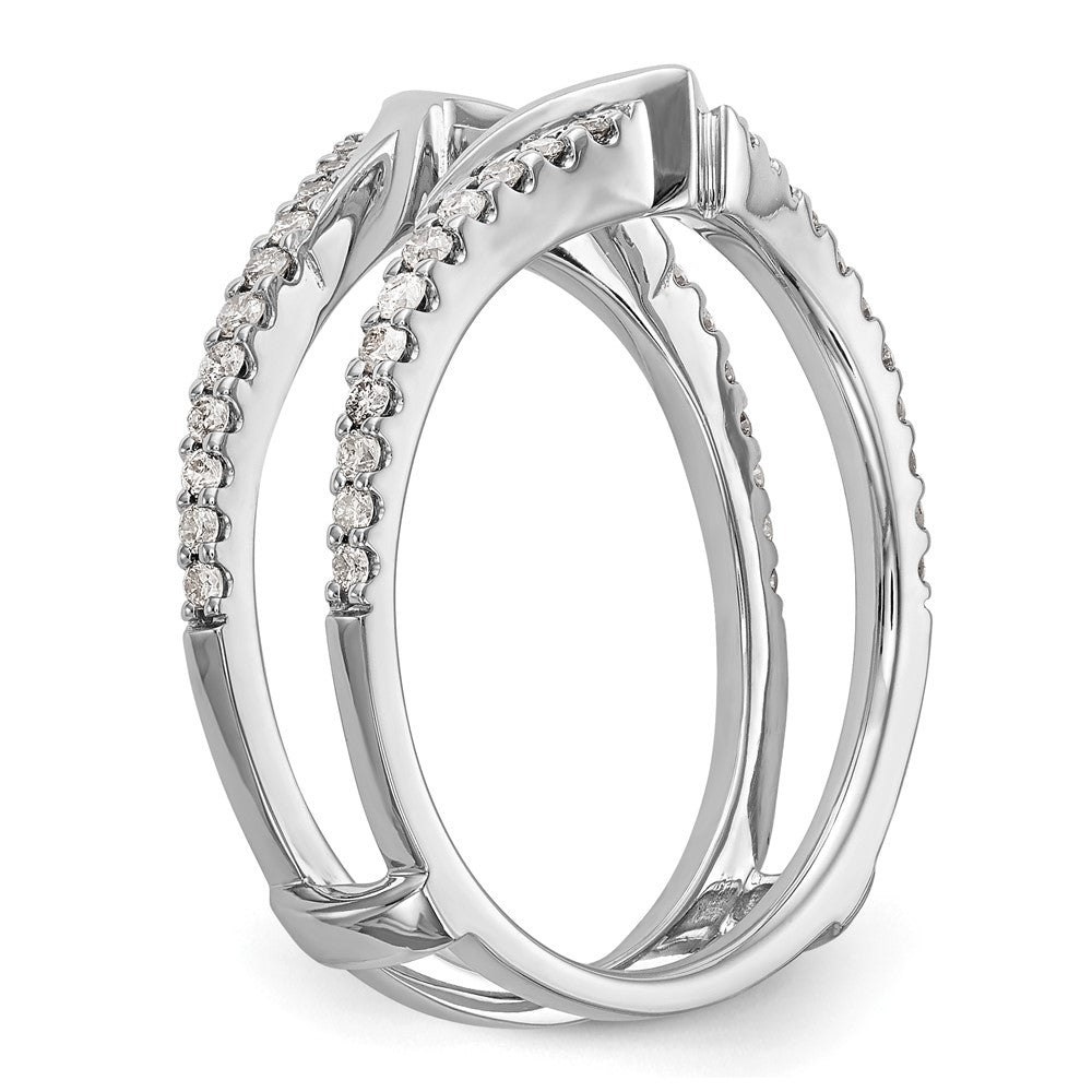 14K Weißgold Diamant-Ehering