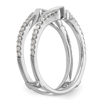 14K Weißgold Diamant-Ehering