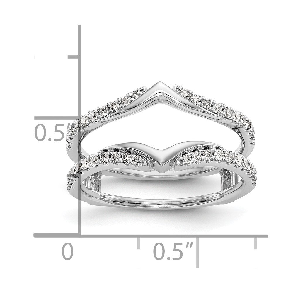 14K Weißgold Diamant-Ehering
