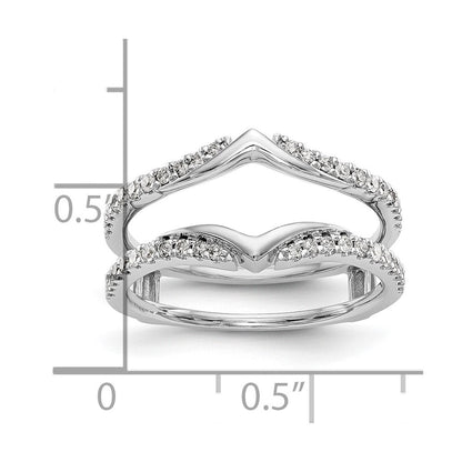14K Weißgold Diamant-Ehering