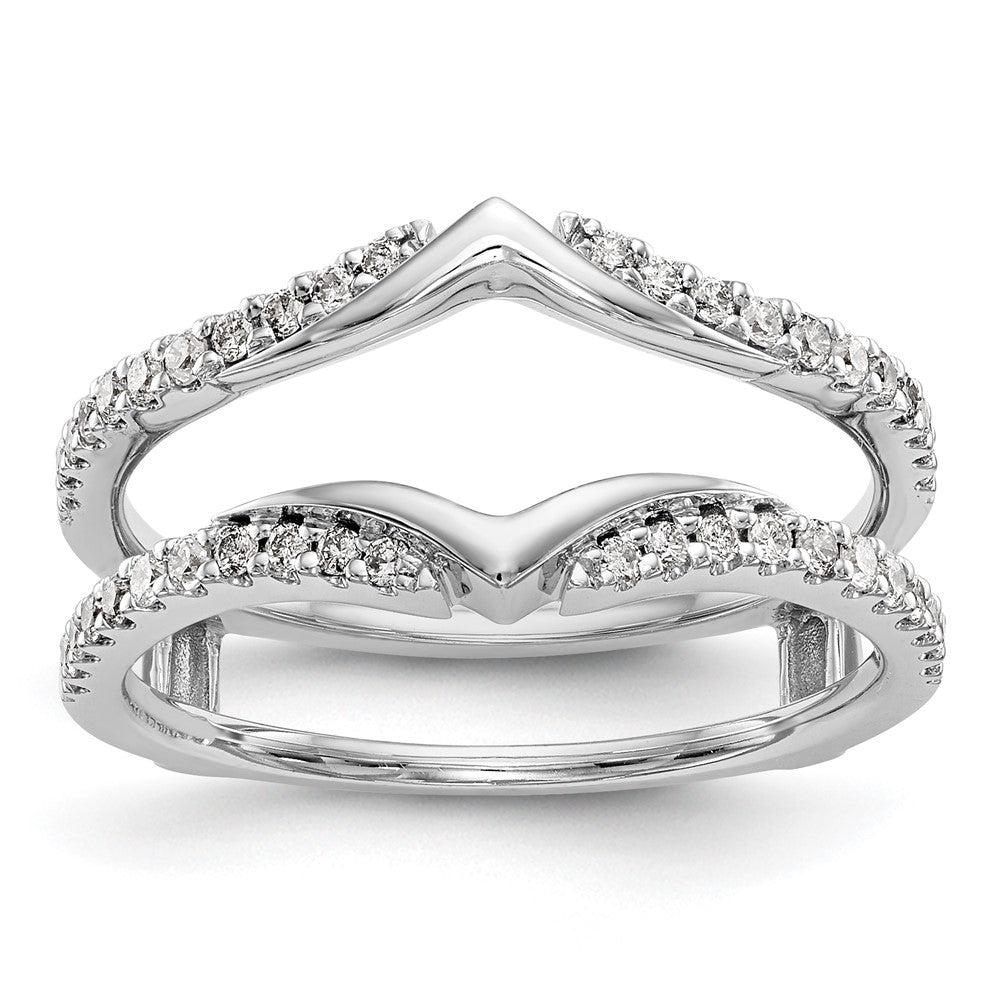 14K Weißgold Diamant-Ehering