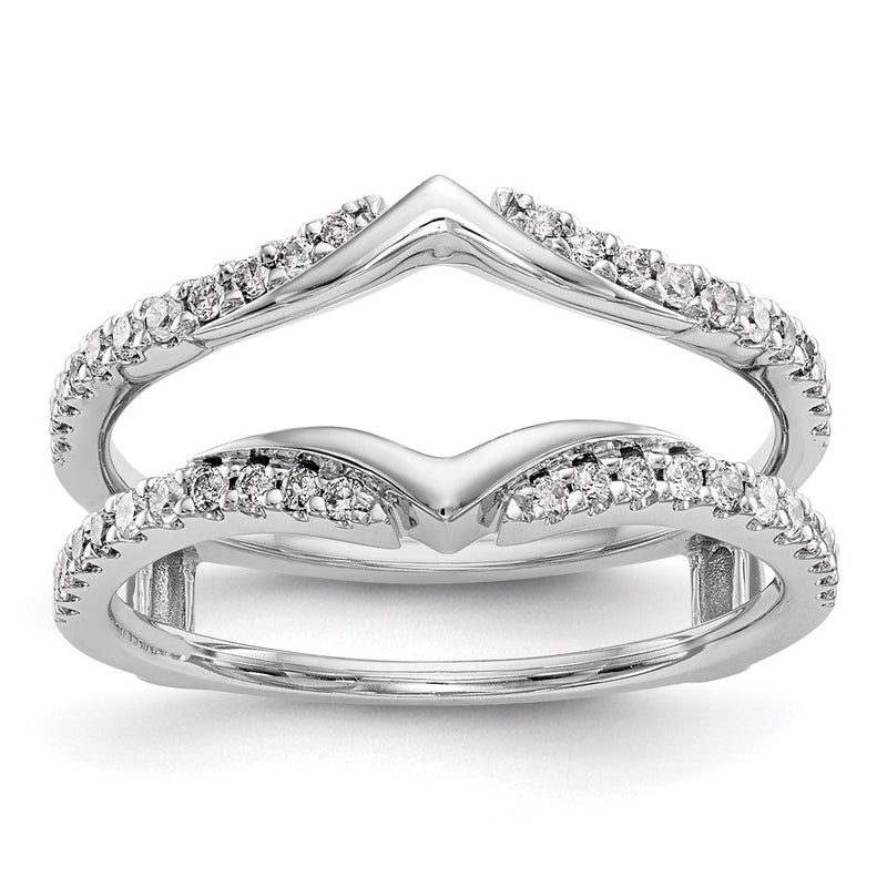 14K Weißgold Diamant-Ehering
