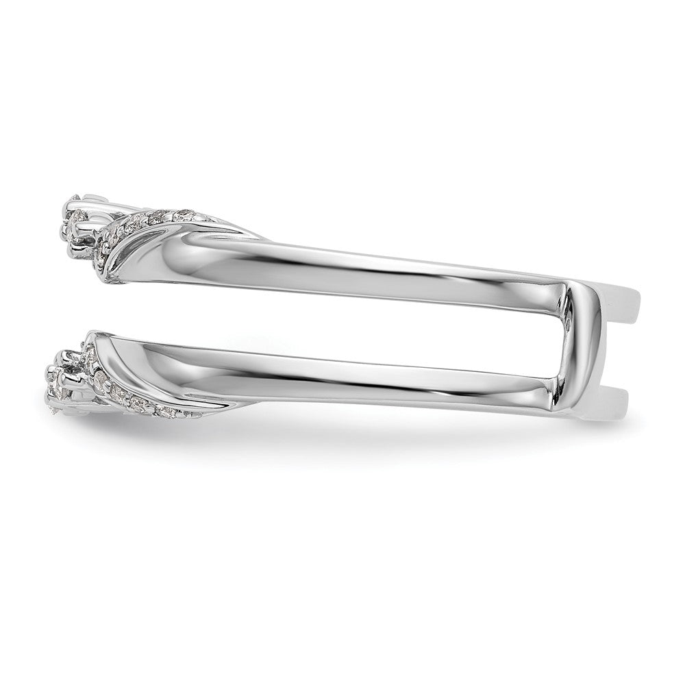 14K Weißgold Ringschutz mit 0,2 ct. im Labor gezüchteten Diamanten VS/SI+ G+