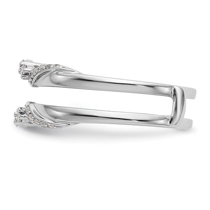 14K Weißgold Diamant-Ehering (natürliche Diamanten)