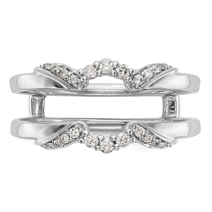 14K Weißgold Ringschutz mit 0,2 ct. im Labor gezüchteten Diamanten VS/SI+ G+