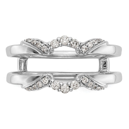 14K Weißgold Diamant-Ehering (natürliche Diamanten)
