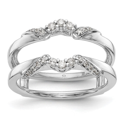 14K Weißgold Diamant-Ehering (natürliche Diamanten)