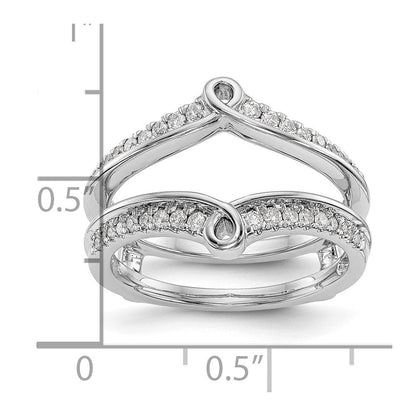 14K Weißgold Diamant-Ehering, natürliche Diamanten