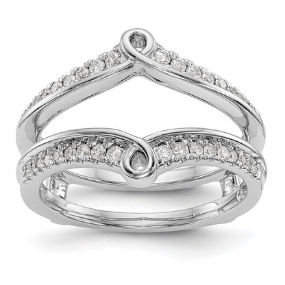 14K Weißgold Diamant-Ehering, natürliche Diamanten