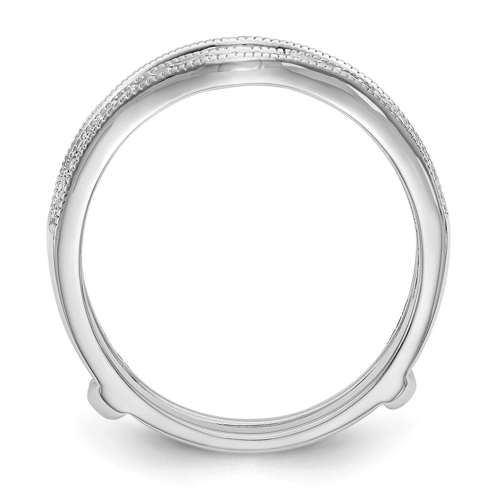 14K Weißgold Ehering mit natürlichen Diamanten 0,24 ct Gesamtgewicht