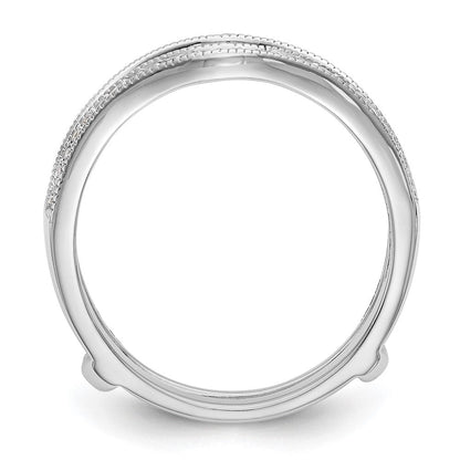 14K Weißgold Ehering mit natürlichen Diamanten 0,24 ct Gesamtgewicht