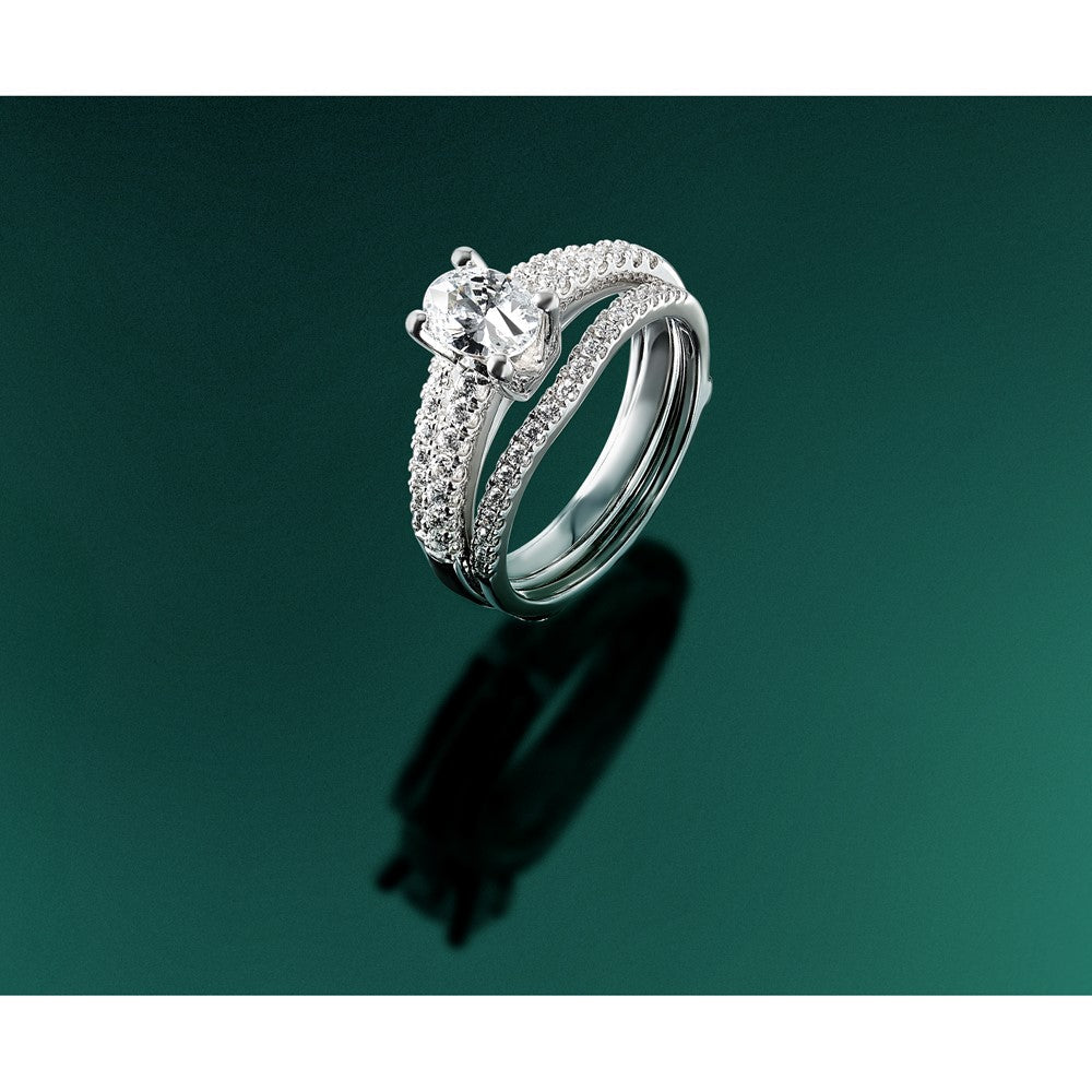 14K Weißgold Ring-Guard mit 0,25 ct. Laborgezüchtetem Diamant VS/SI+ G+