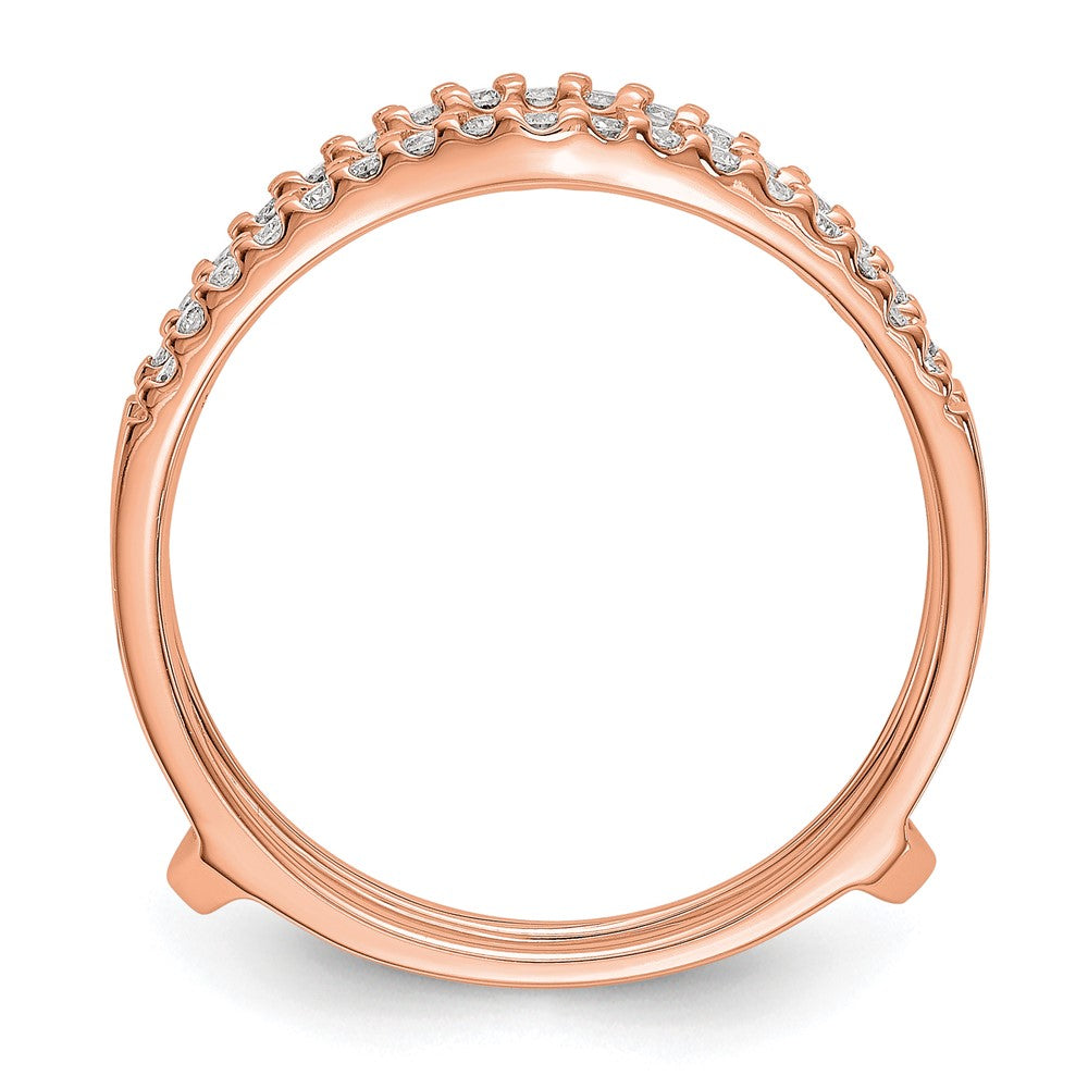 14K Roségold Ring-Schutzring mit 0,25 ct. im Labor gezüchteten Diamanten VS/SI+ G+