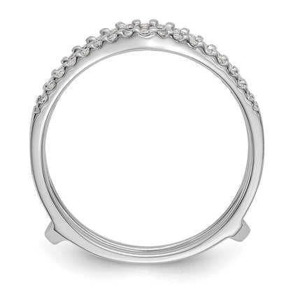 14K Weißgold Diamant-Ehering