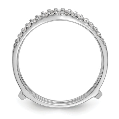 14K Weißgold Diamant-Ehering