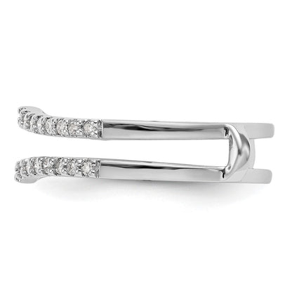 14K Weißgold Ring-Guard mit 0,25 ct. Laborgezüchtetem Diamant VS/SI+ G+