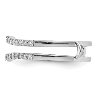 14K Weißgold Diamant-Ehering