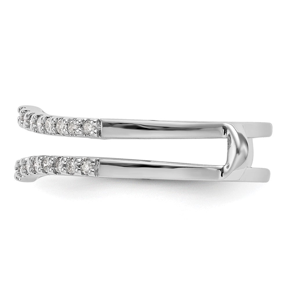 14K Weißgold Diamant-Ehering