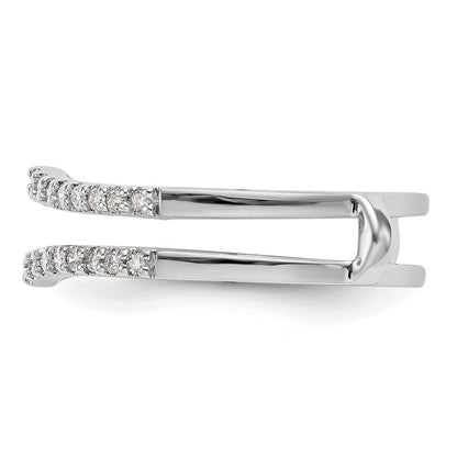14K Weißgold Diamant-Ehering