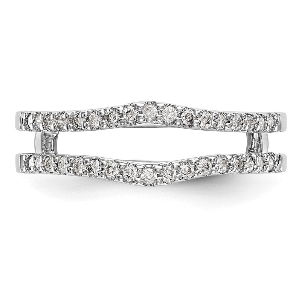 14K Weißgold Ring-Guard mit 0,25 ct. Laborgezüchtetem Diamant VS/SI+ G+