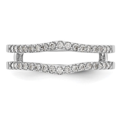 14K Weißgold Ring-Guard mit 0,25 ct. Laborgezüchtetem Diamant VS/SI+ G+