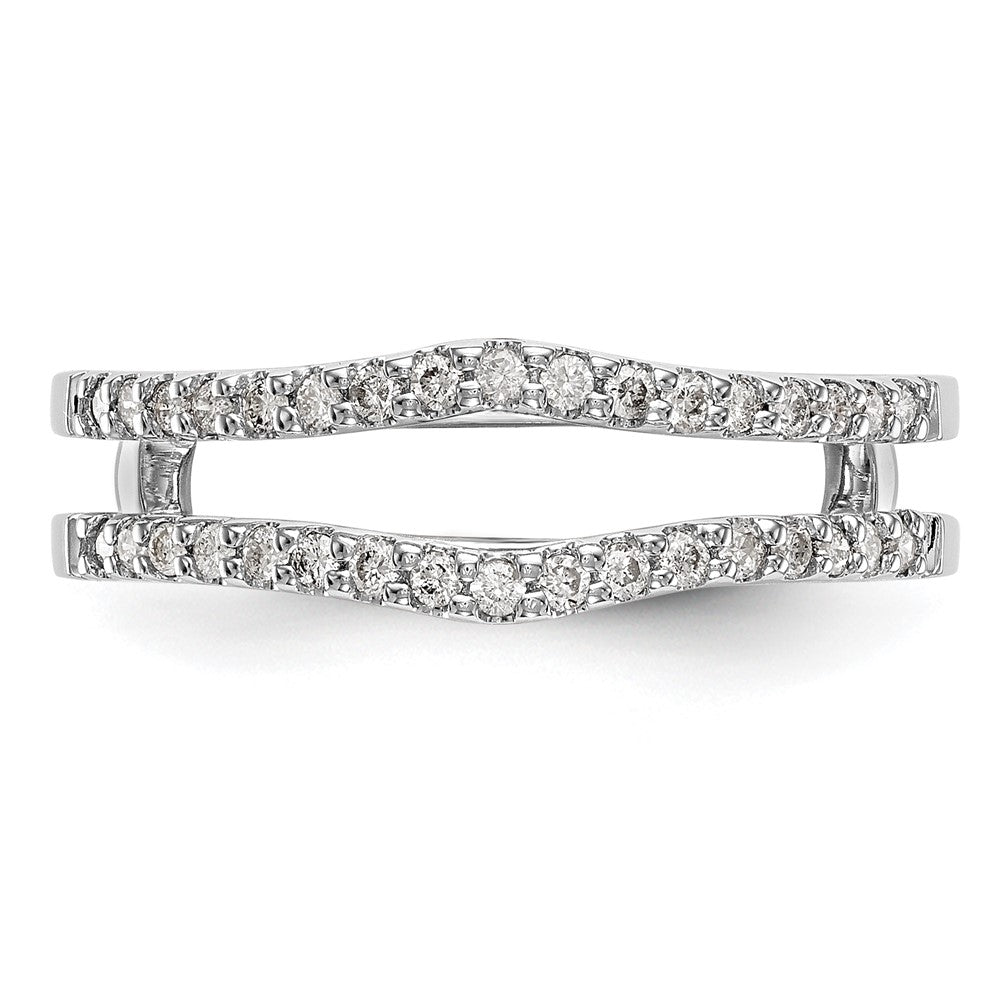 14K Weißgold Diamant-Ehering