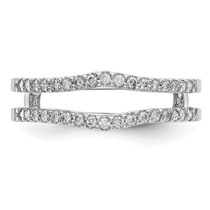 14K Weißgold Diamant-Ehering