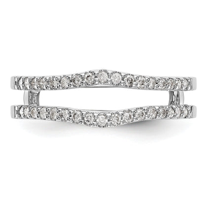 14K Weißgold Diamant-Ehering