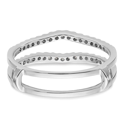 14K Weißgold Diamant-Ehering