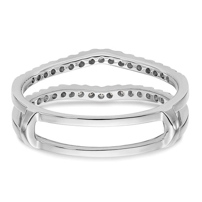 14K Weißgold Diamant-Ehering