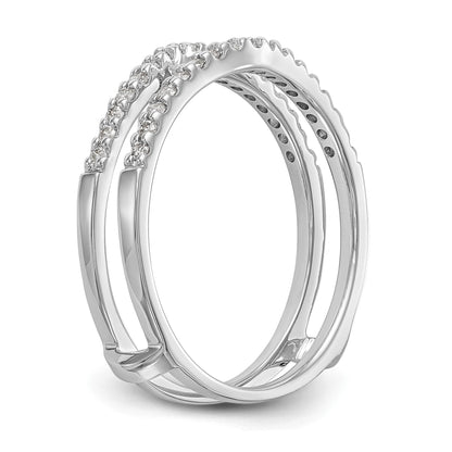 14K Weißgold Diamant-Ehering