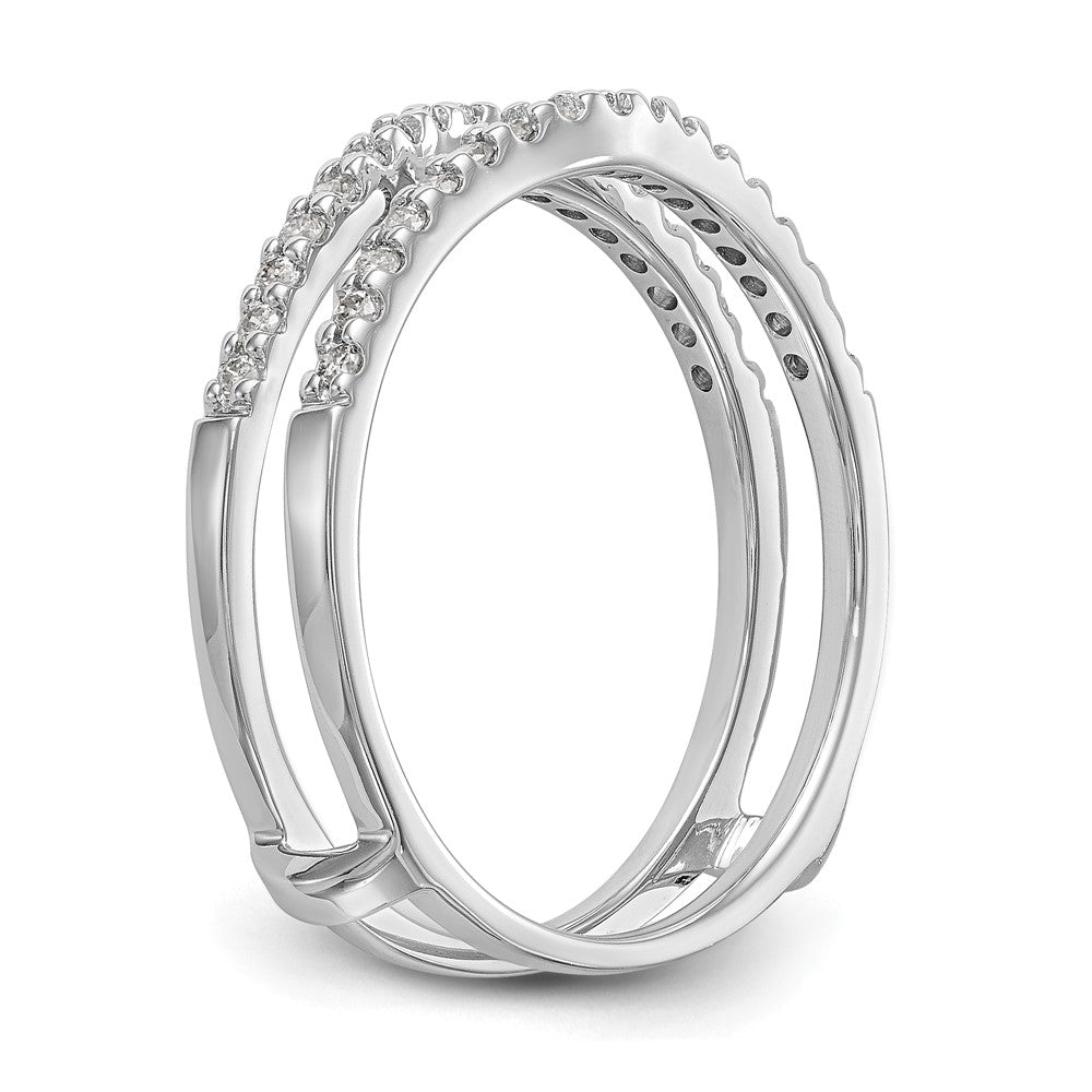 14K Weißgold Diamant-Ehering