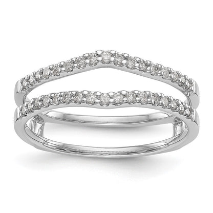 14K Weißgold Ring-Guard mit 0,25 ct. Laborgezüchtetem Diamant VS/SI+ G+