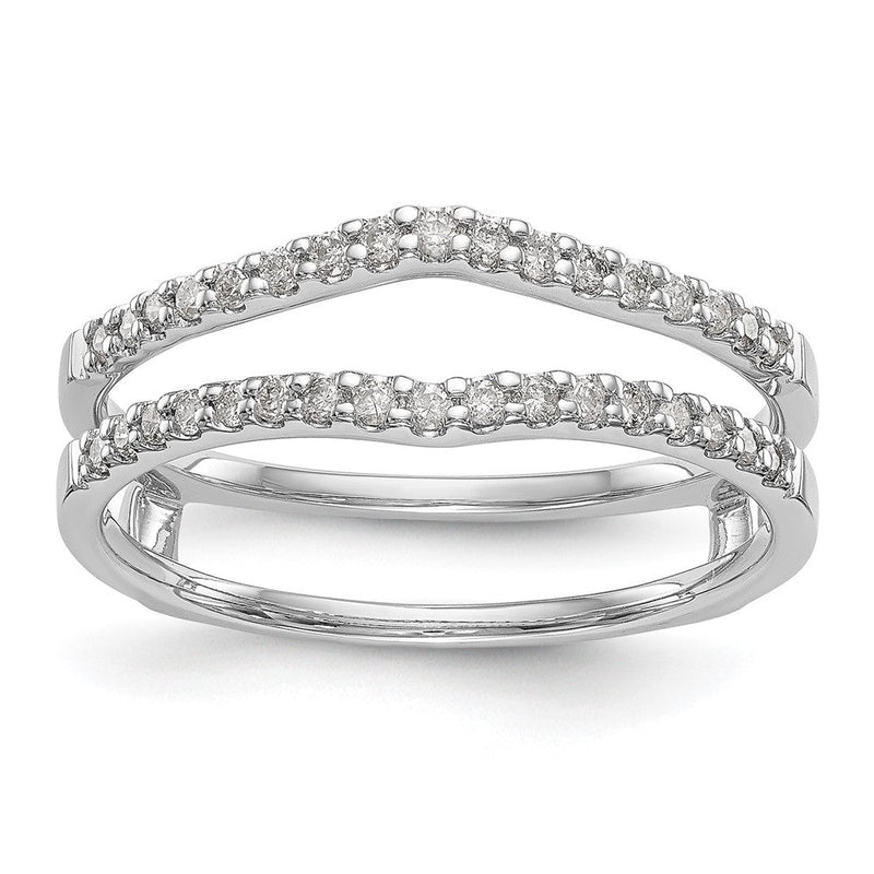 14K Weißgold Ring-Guard mit 0,25 ct. Laborgezüchtetem Diamant VS/SI+ G+