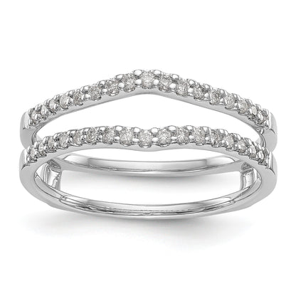 14K Weißgold Diamant-Ehering