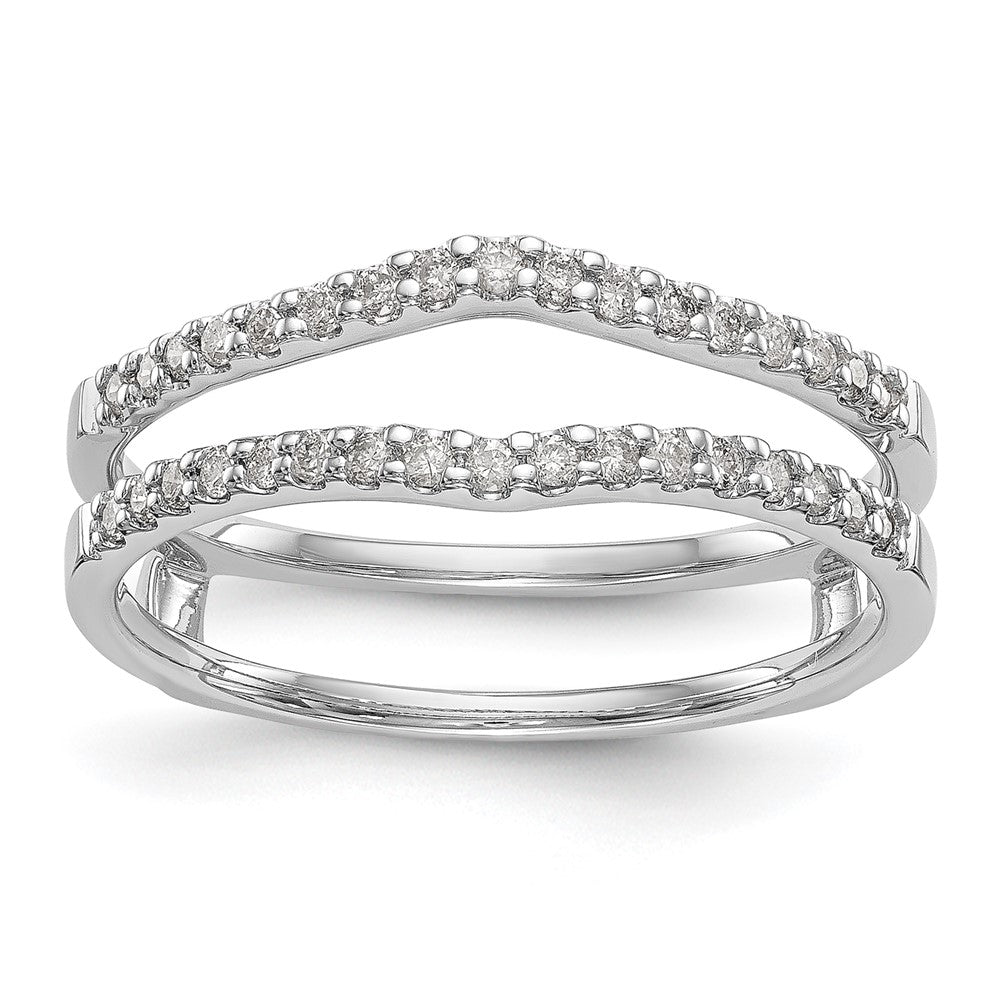 14K Weißgold Diamant-Ehering