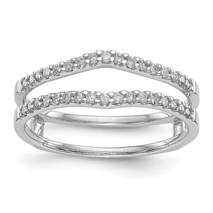 14K Weißgold Diamant-Ehering