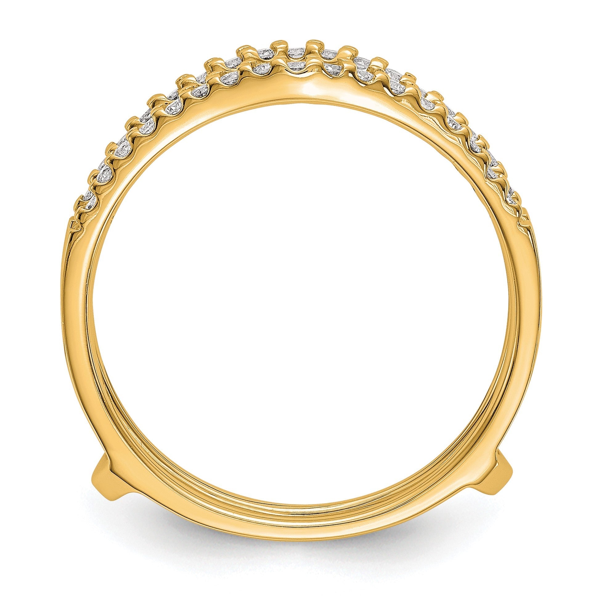 14K Gelbgold Ring-Guard mit 0,25 ct. im Labor gezüchteten Diamanten VS/SI+ G+